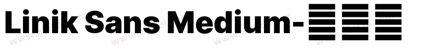 Linik Sans Medium字体转换